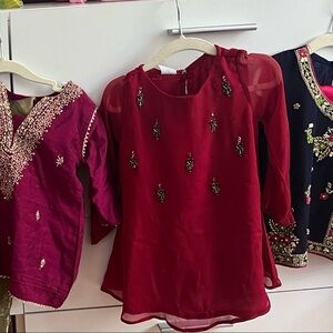 4 sets of Kids Desi Indian/Pakistani Salwar Kamez